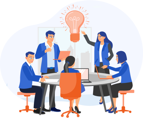 Midsize companies scalable HR illustration